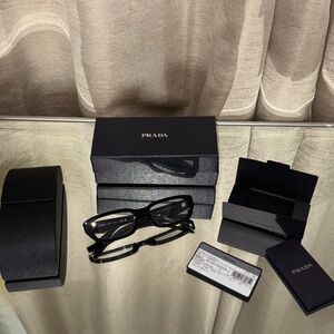 Prada Symbole Sunglasses Blue-ray Transparent Lenses